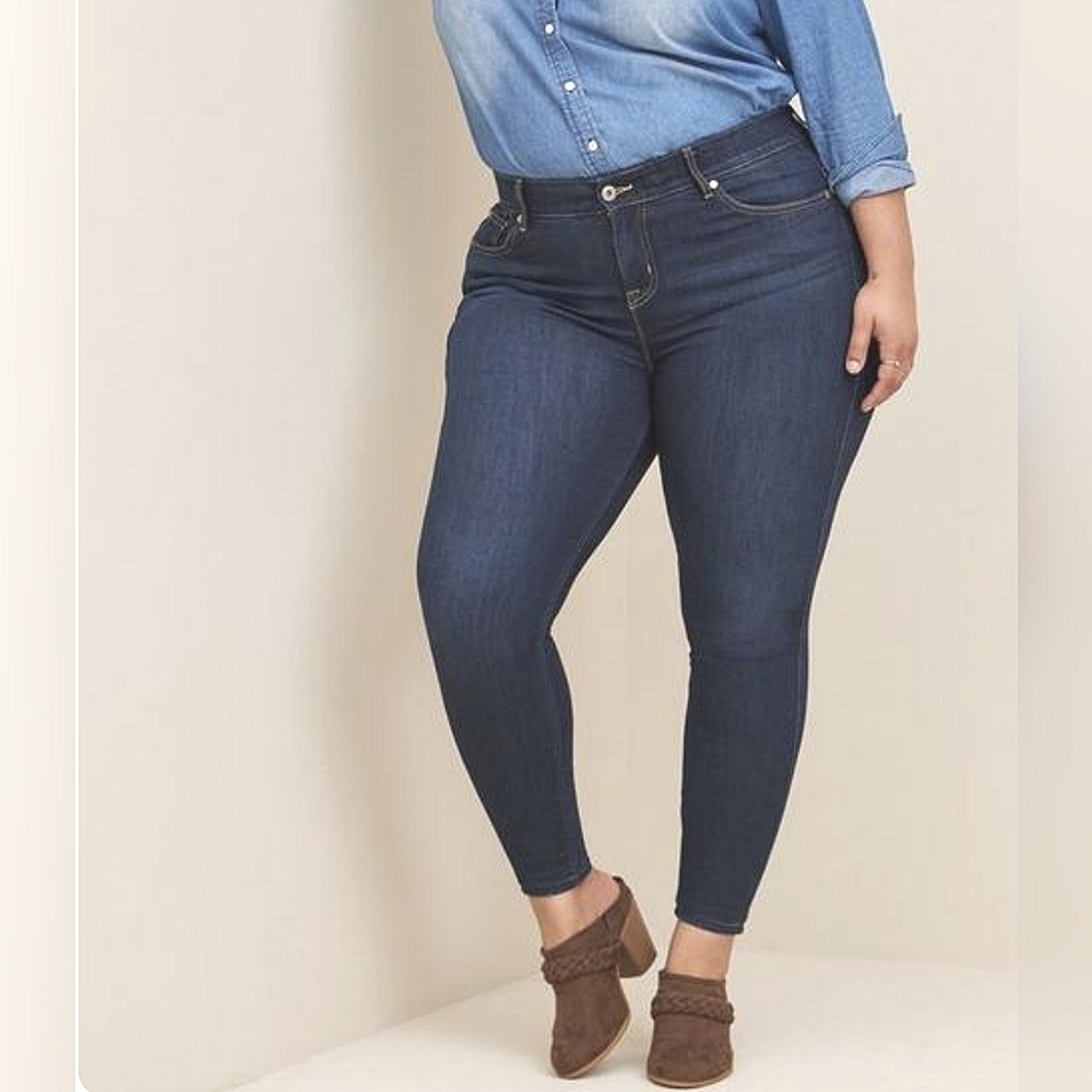 Torrid Premium Denim Ultra Skinny Jeans Verona Blue Women's 26 Regular